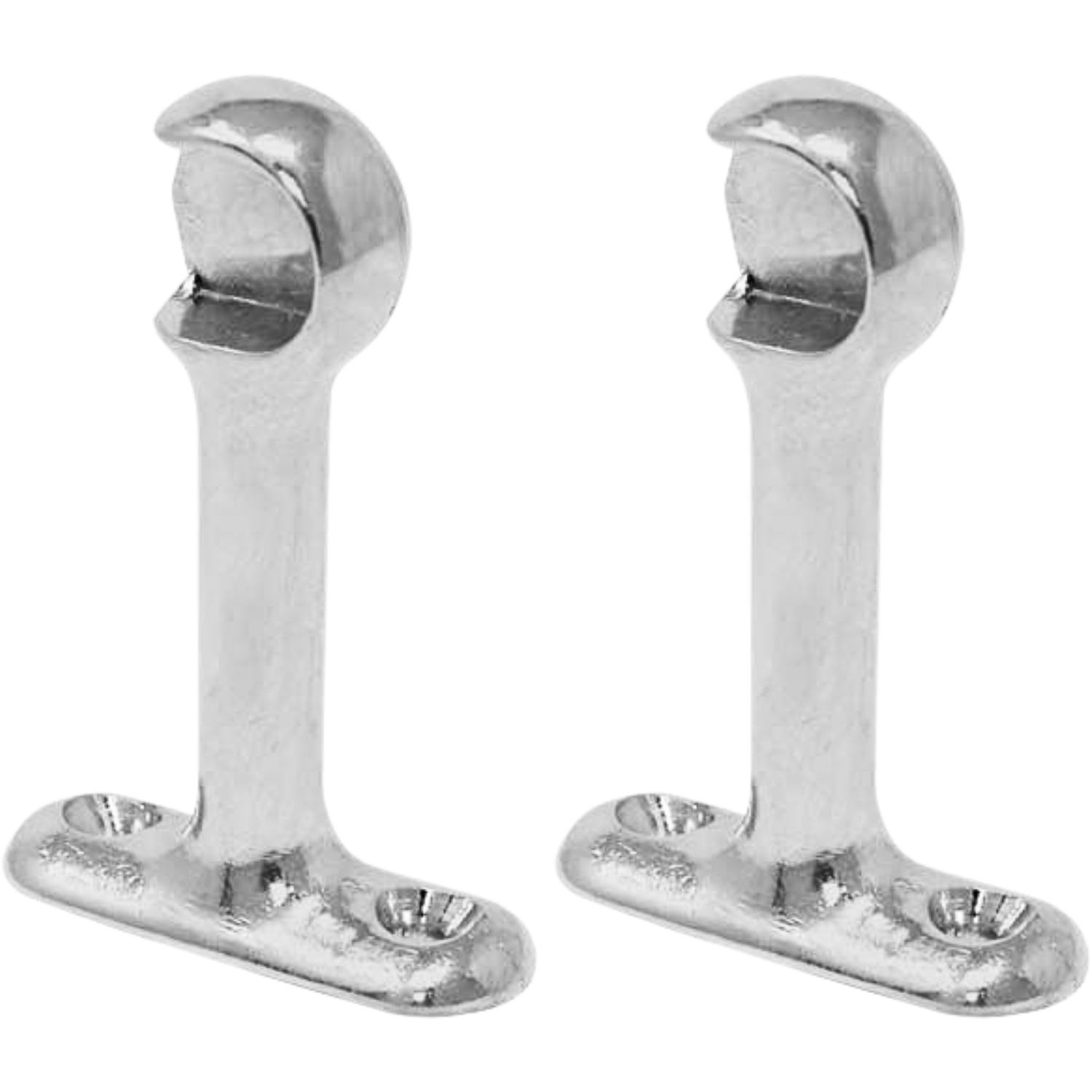 Soporte Lateral Largo Sencillo Cortinero Tubo Redondo 1/2"