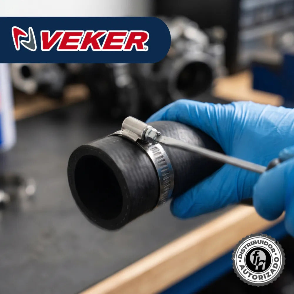 Abrazadera Reforzada 12590 Acero Inox 19-38mm Veker 10pzs