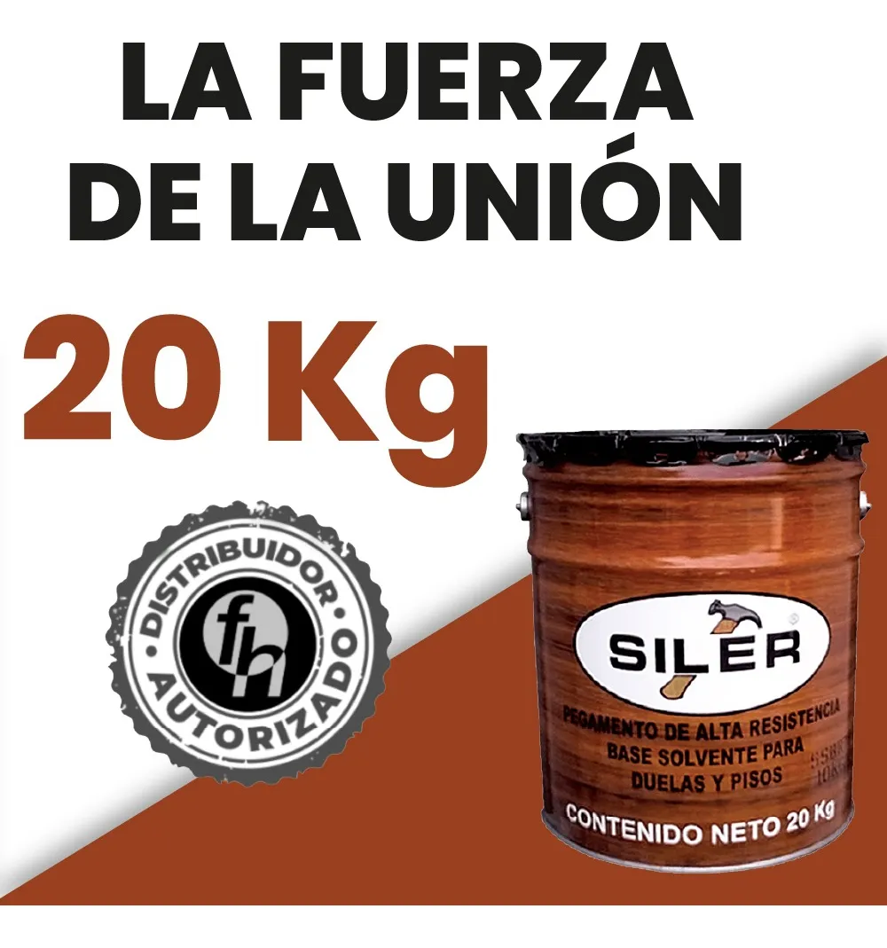 Pegamento Beige Para Pisos Base Solvente Siler 4 kg