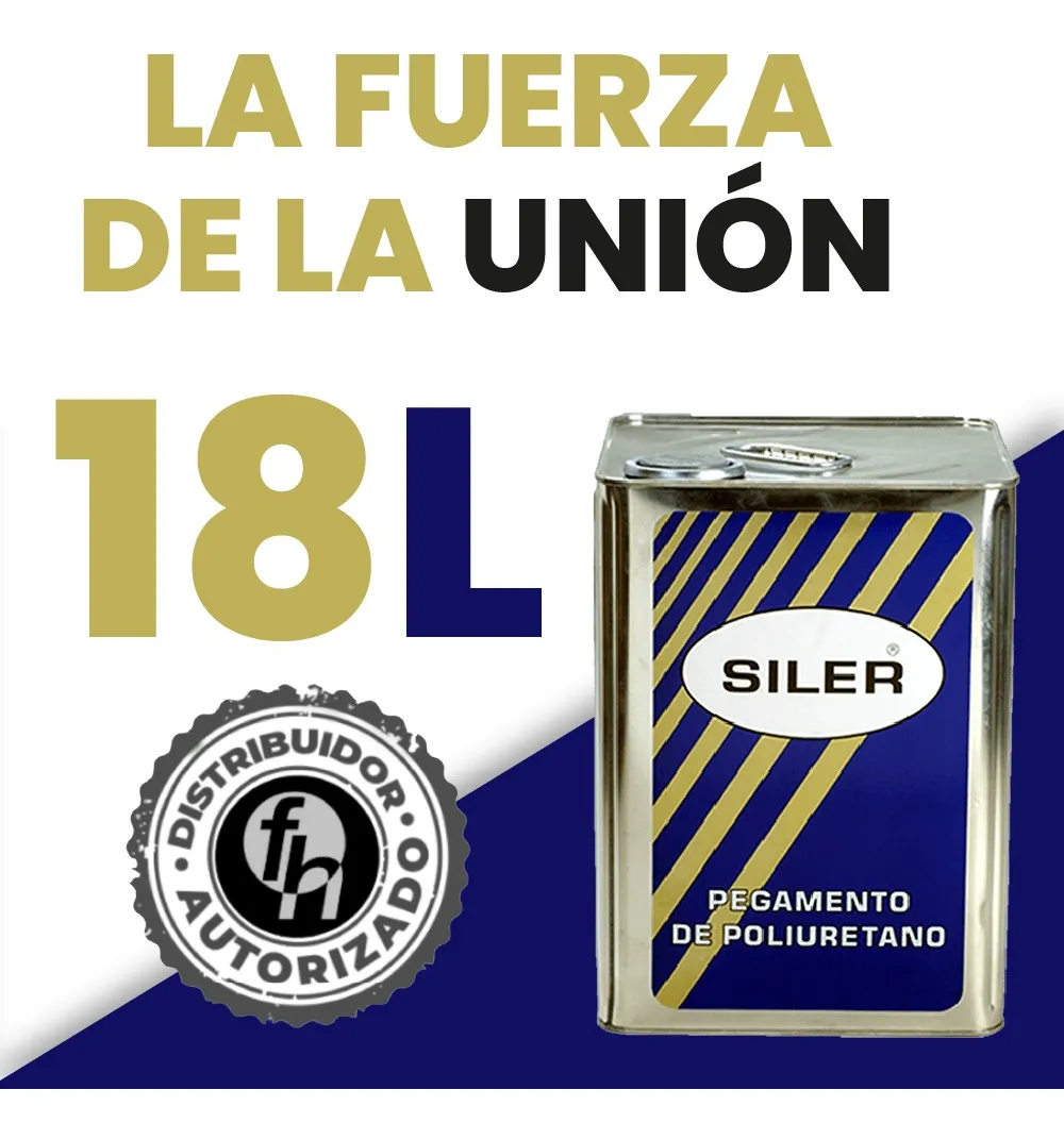 Pegamento De Poliuretano Etiqueta Azul Siler 18 Litros Transparente