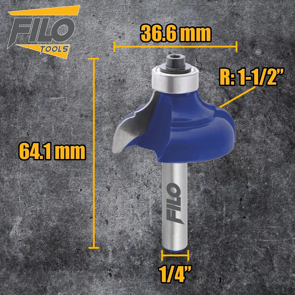 Broca Para Router 1/4'' Rebajadora de Madera Corte Clásico 1 Pieza