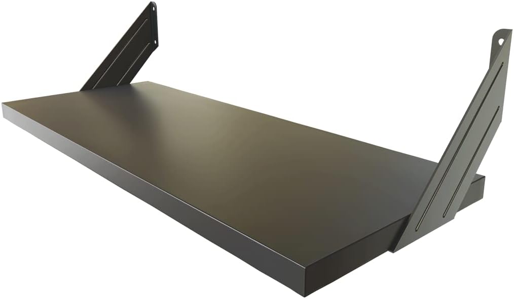 Repisa Estantería Melamina Negro Mate 40x20 cm Ménsula Minimalista Moderna