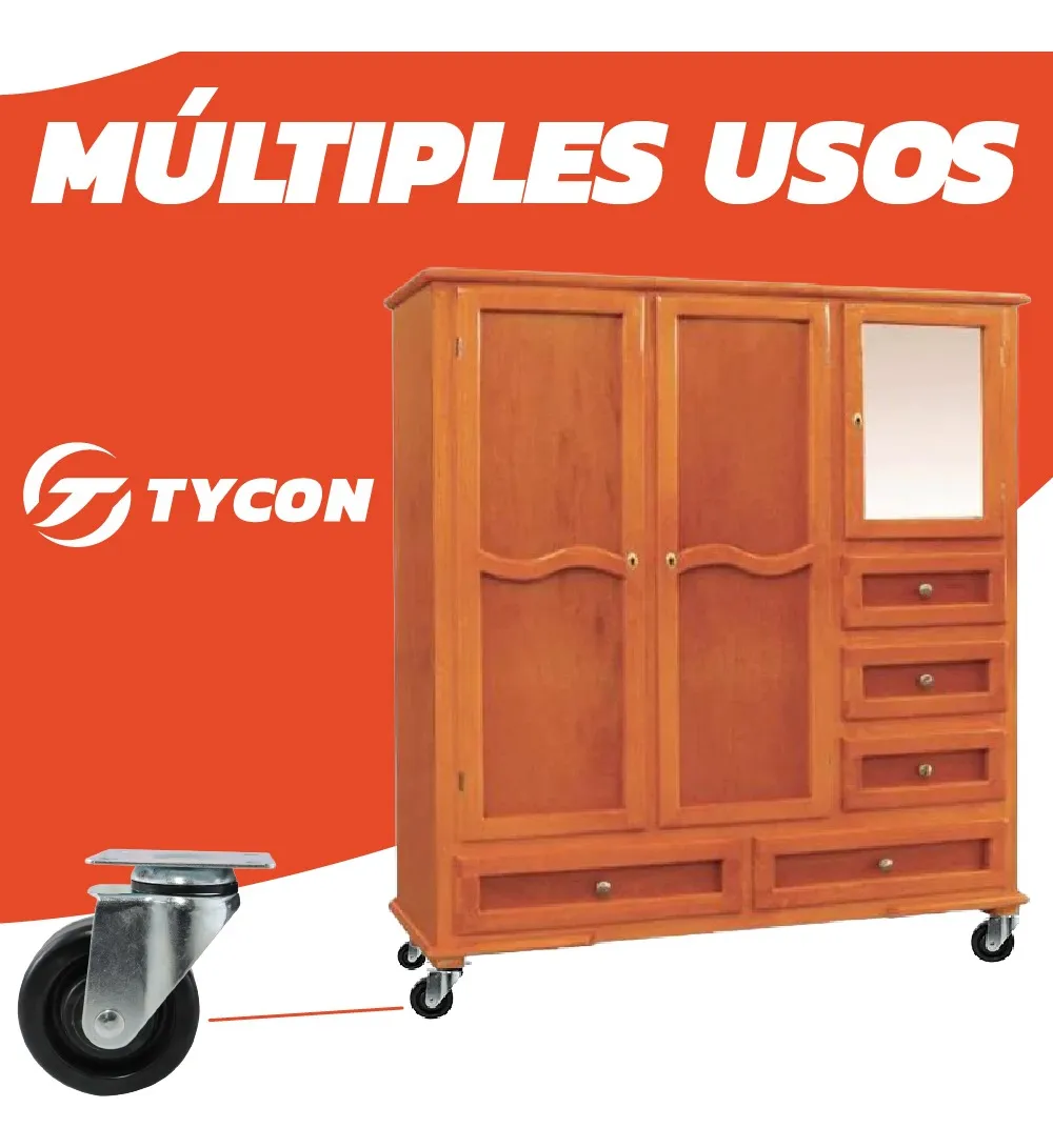 Rodaja Rueda Giratoria Hule 25 mm Con Balero y Placa 1 Pieza