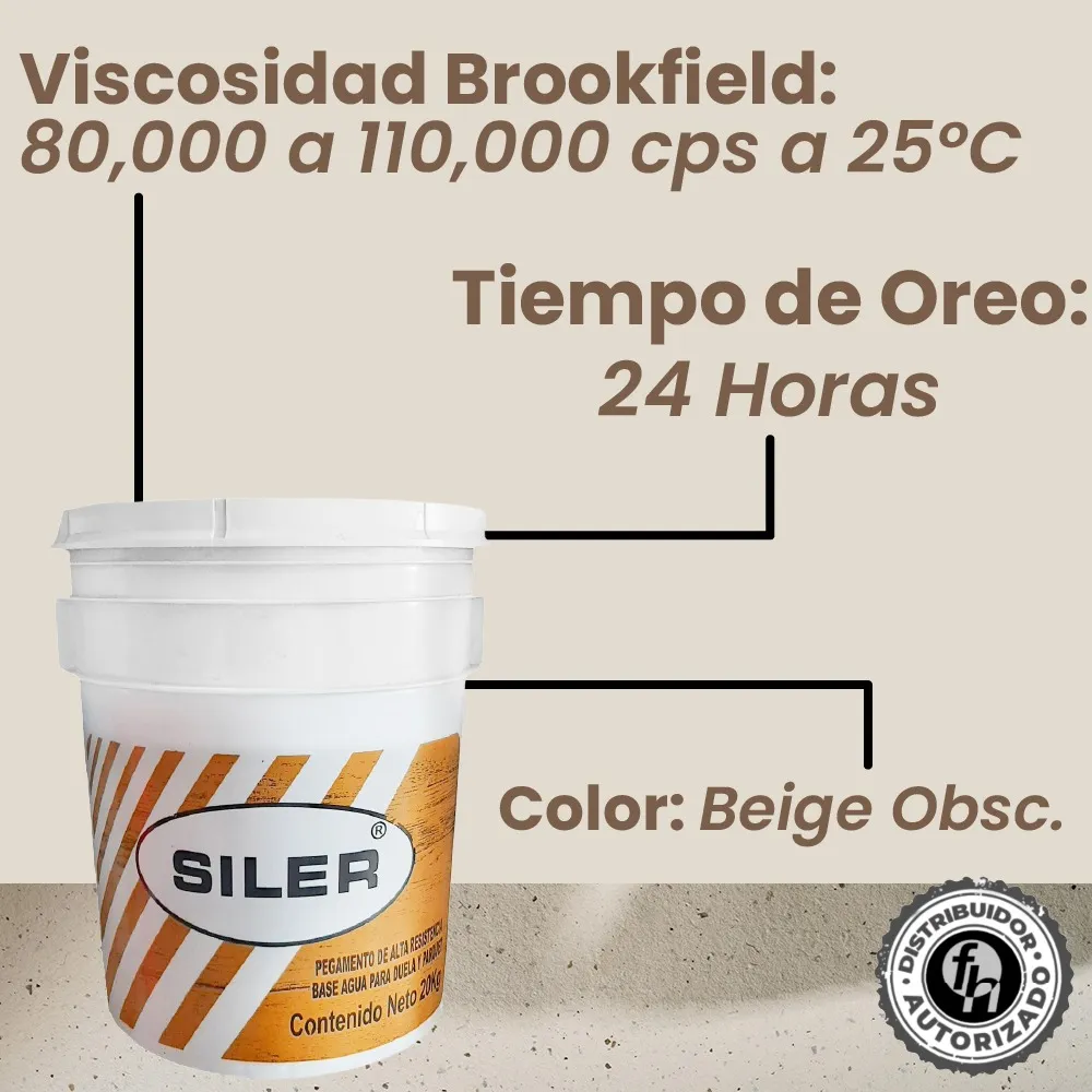 Pegamento Beige Para Parquet O Duela Beige Siler 20 kg