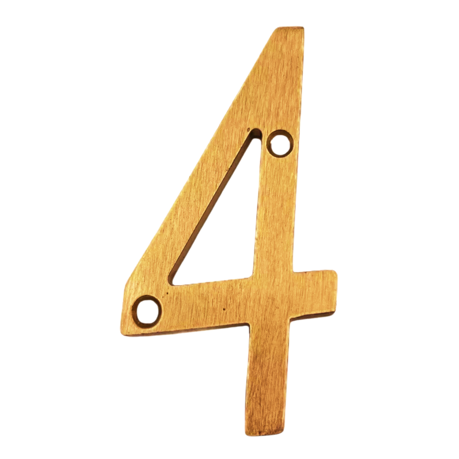 Números Residenciales Latón Brillante Exterior Casa Altura 10 cm Aluminio 3D