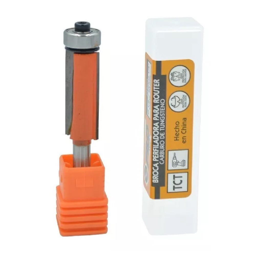 Broca Perfiladora Para Router Diámetro 1/2x1/4" Corte 30 mm