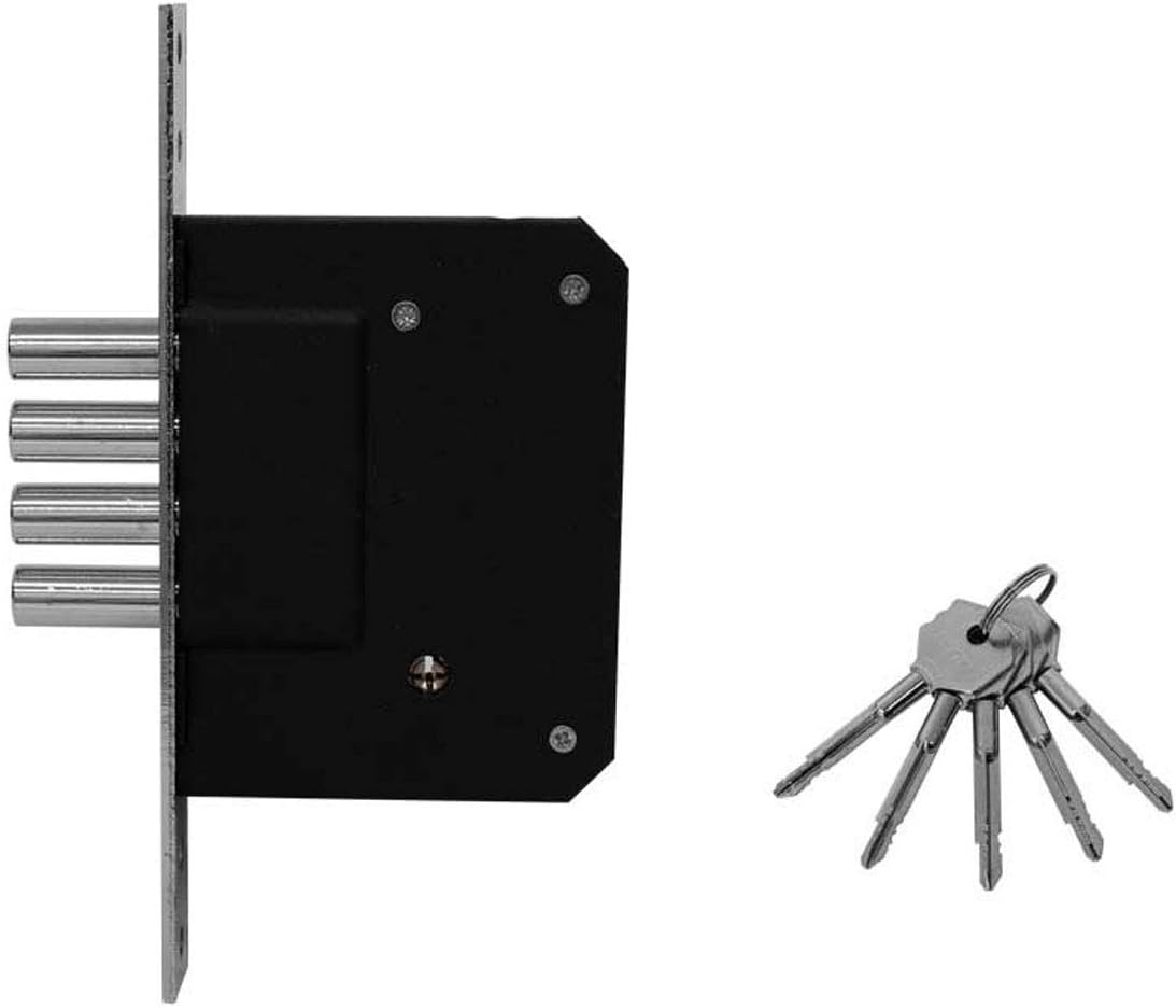 Cerrojo De Embutir 4 Bulones Llave Tetra Alta Seguridad 6372