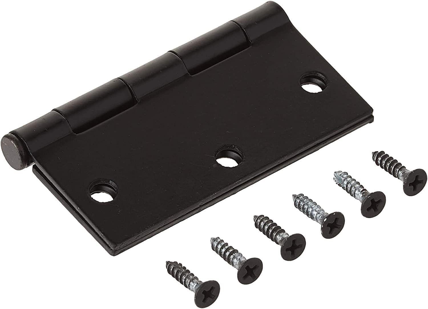 Bisagras 3x3 Pulgadas Para Puertas de Madera Negro Mate Con Tornillos