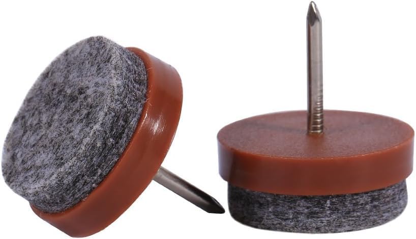 Resbalón Deslizador Con Clavo Base Felpa 100 Piezas