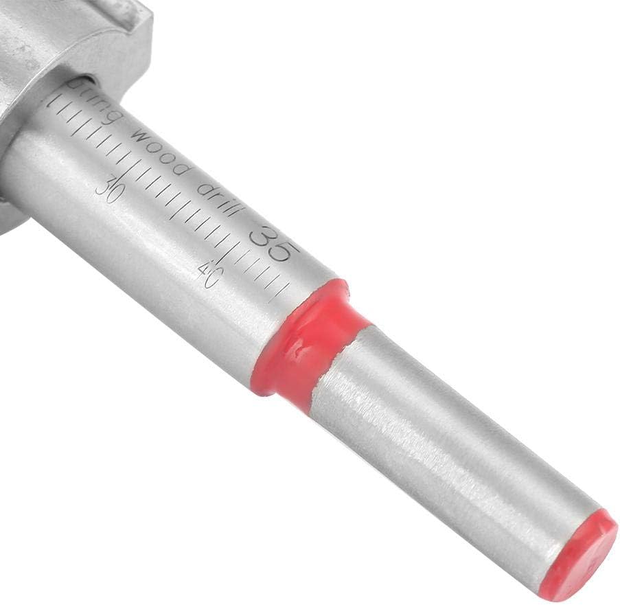 Broca Forstner 35 mm Para Madera Carburo De Tungsteno Con Tope Regulable