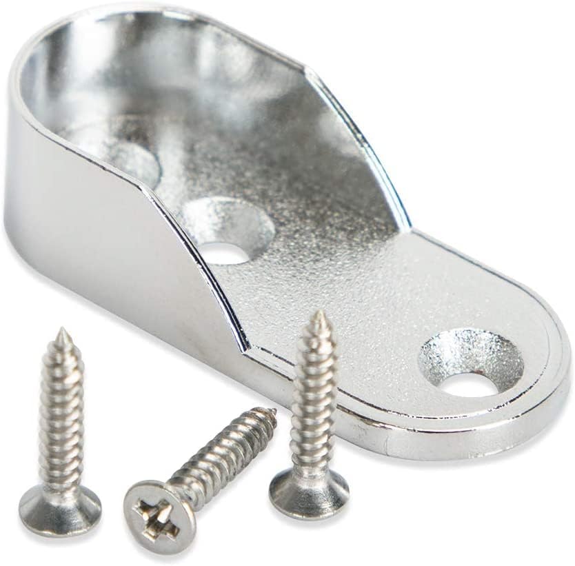 Brida Para Tubo Closet Ovalado Zamak Con Tornillos FH