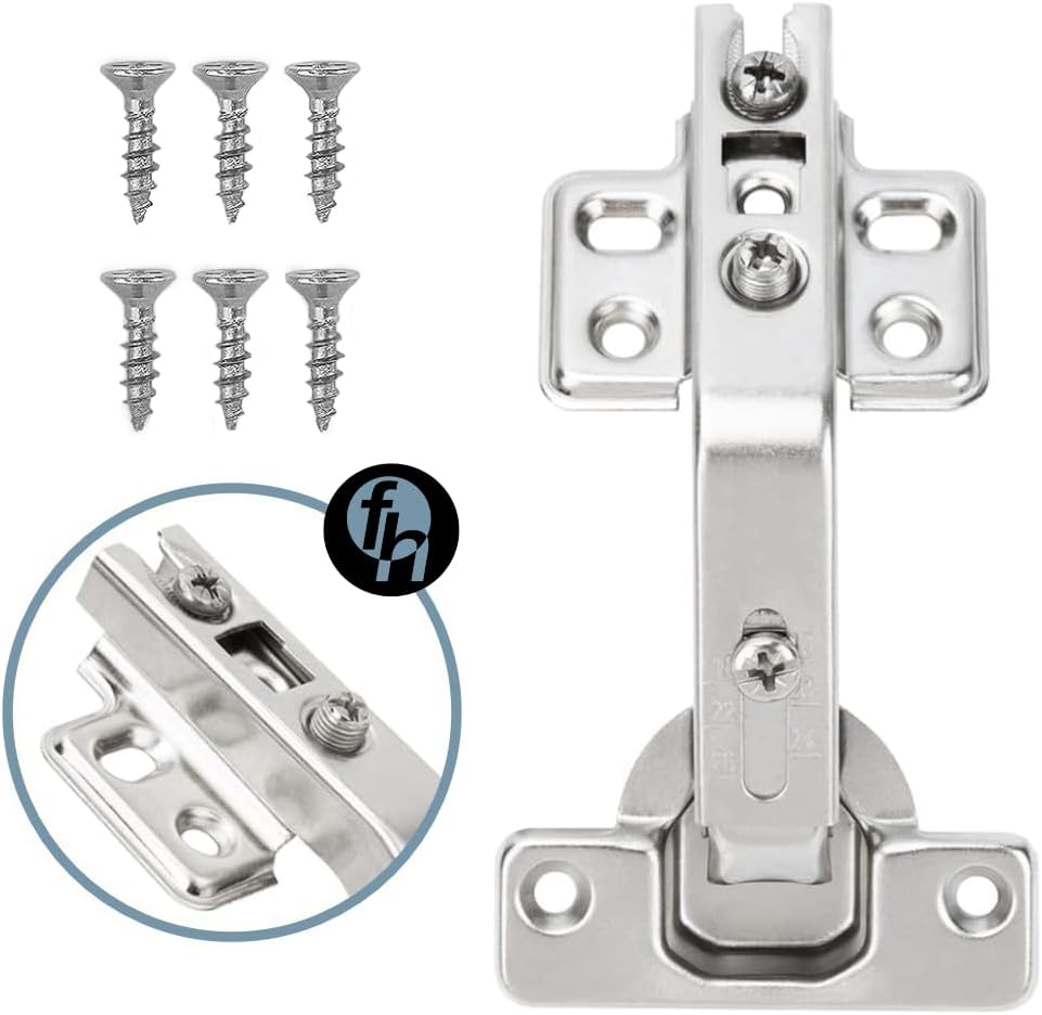 Bisagra Bidimensional Esquinera 135 Grados FH Con Tornillos