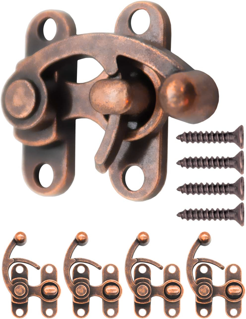 Aldaba Serie 50 Zamak Cobre Antiguo Con Tornillos