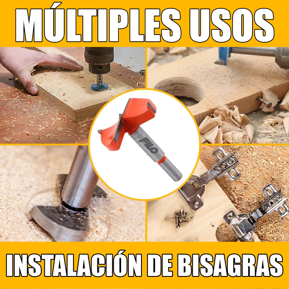 Broca Tipo Forstner Para Madera 60 mm Carburo De Tungsteno