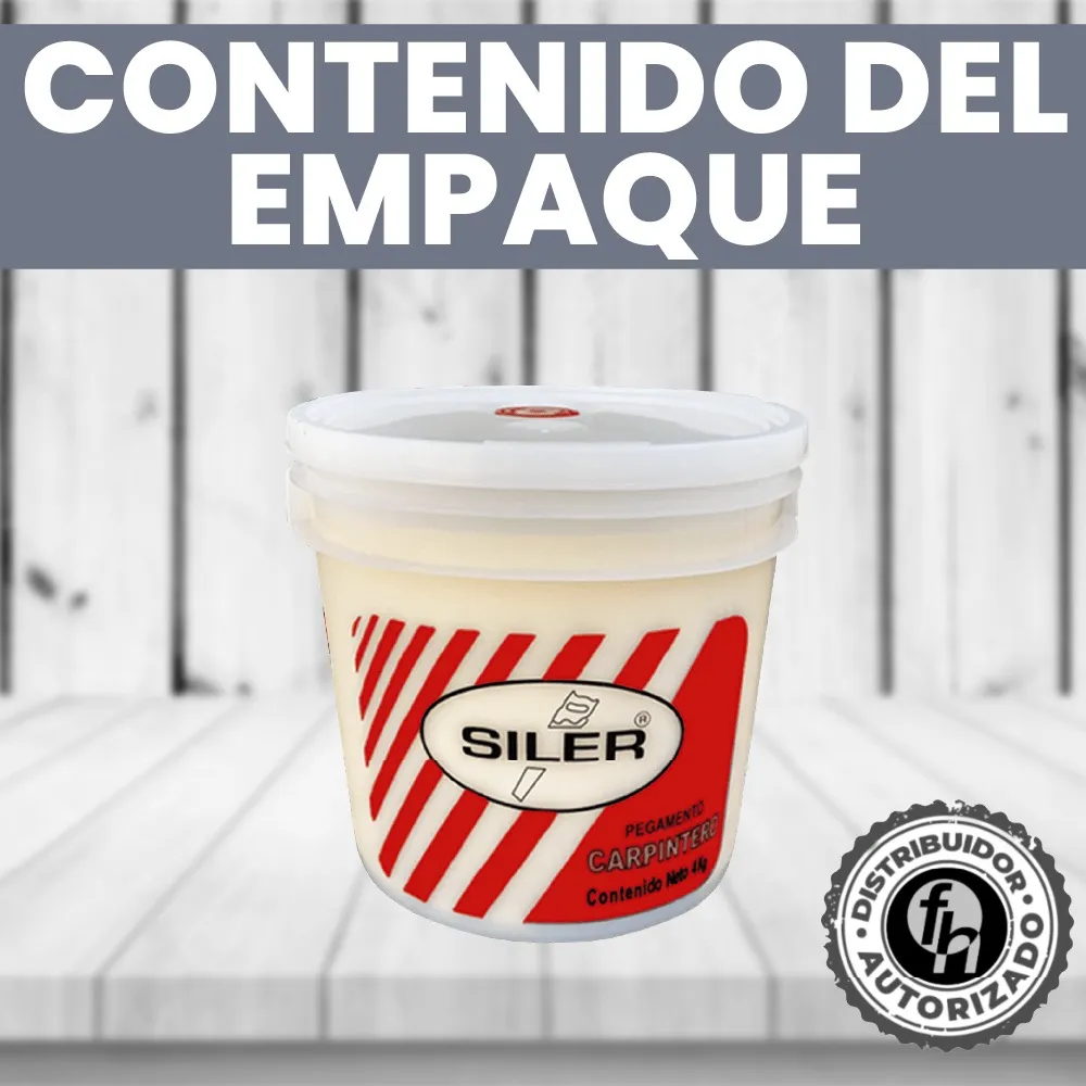 Pegamento Carpintero Blanco Original Siler 4 kg