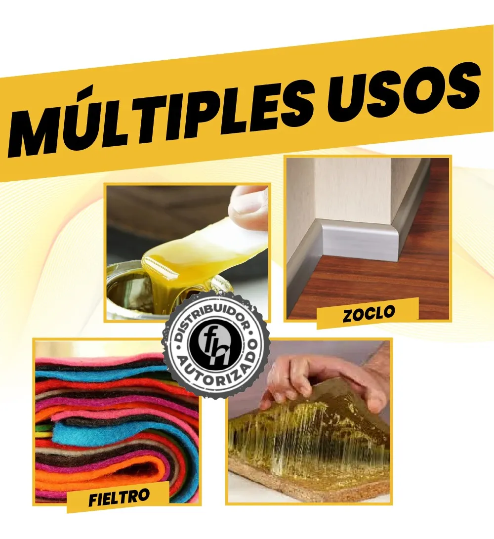 Pegamento Universal De Contacto Siler Línea Dorada 500 ml Amarillo