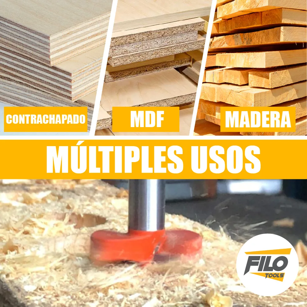 Broca Tipo Forstner Para Madera 30 mm Carburo De Tungsteno