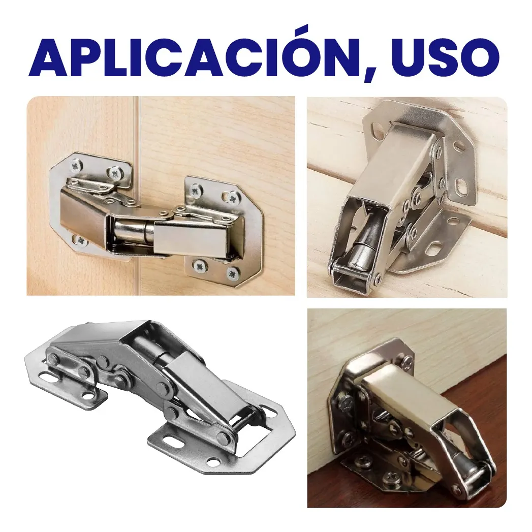 Bisagra Bidimensional Oculta Mini de Sobreponer 90° Ferrari  Easy On 30 Piezas