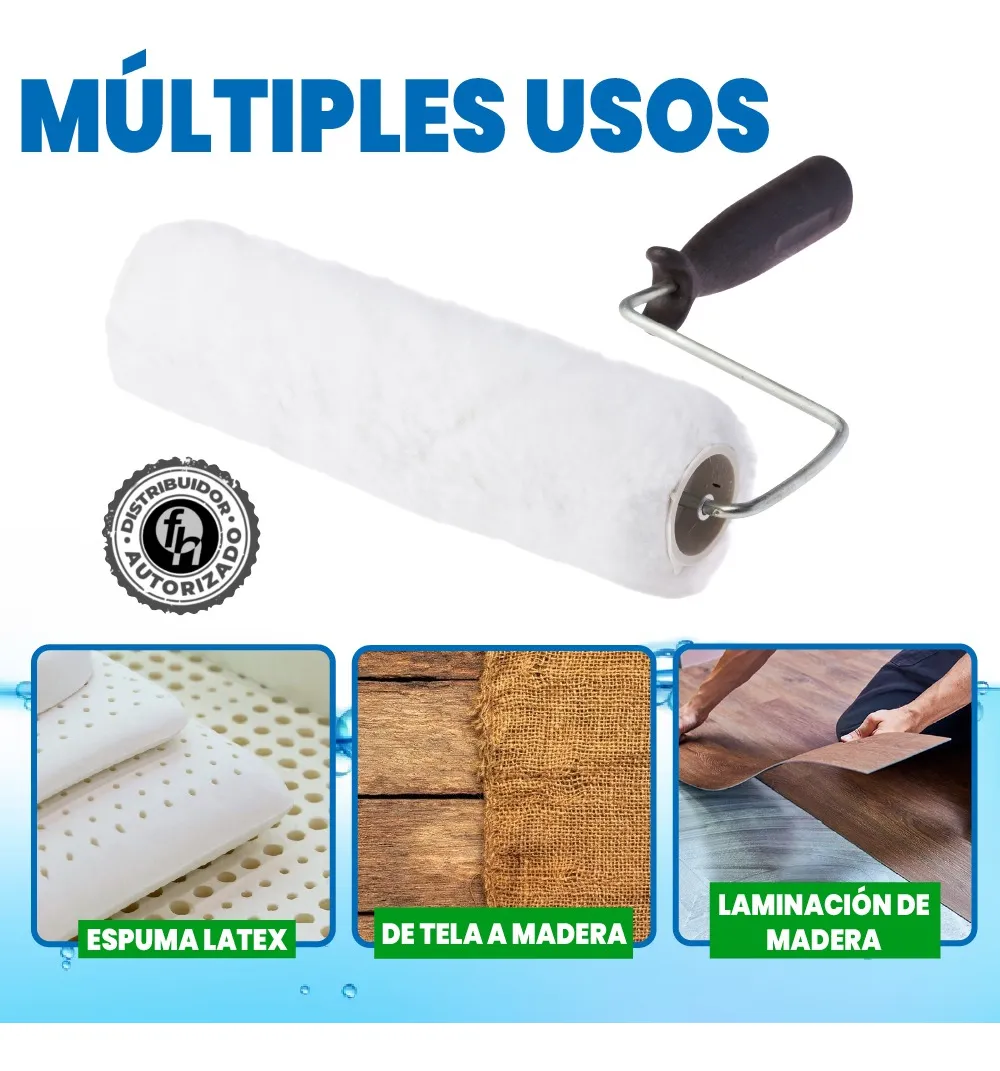 Pegamento De Contacto Base Agua Siler 1 Litro Azul Verdoso