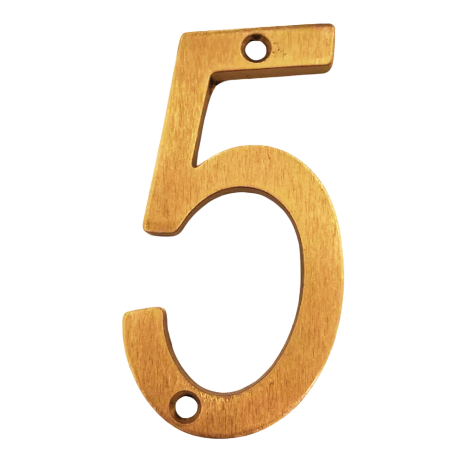 Números Residenciales Latón Brillante Exterior Casa Altura 10 cm Aluminio 3D