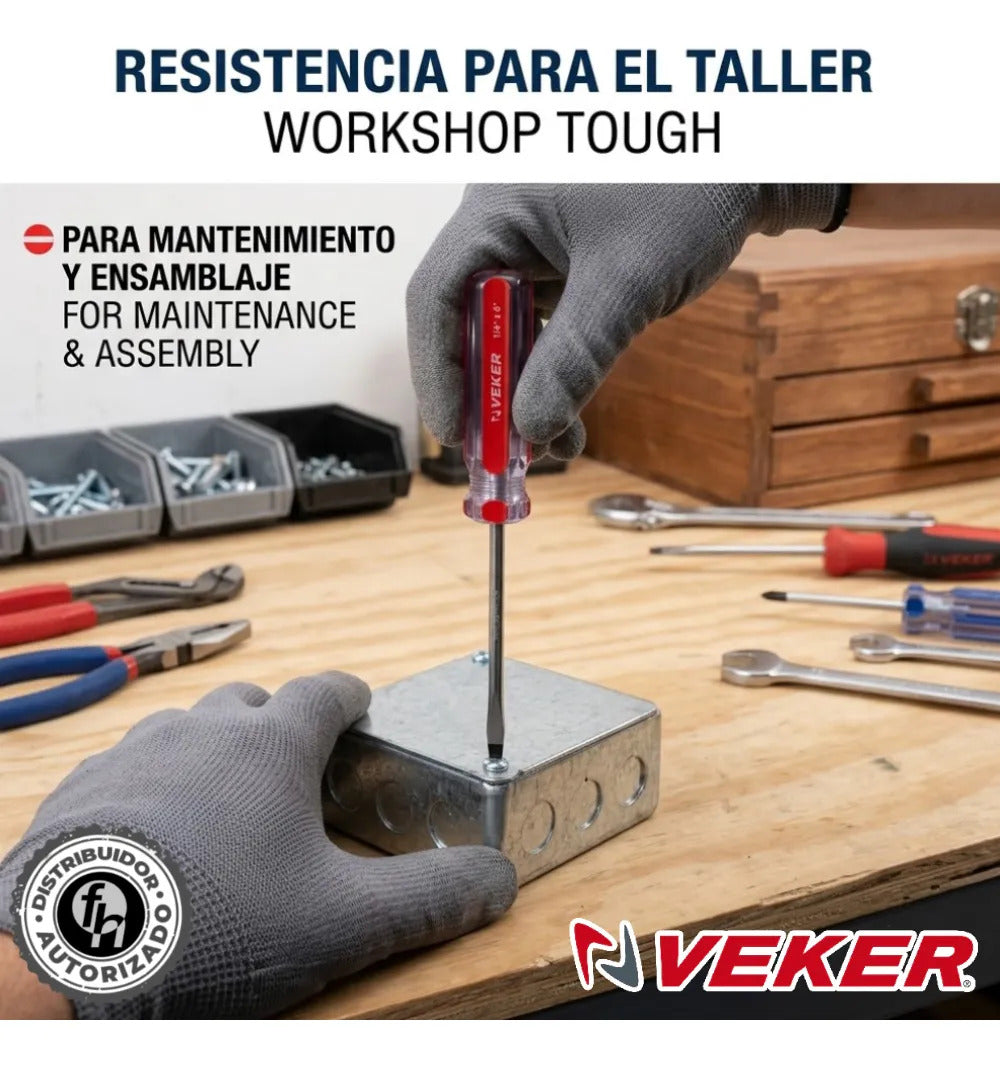 Juego Desarmadores 6pzs Mango Ergonómico 12218, Planos Y Phillips Herramienta Multiusos Destornillador de Precisión Mango PVC Punta Magnética (Copia)