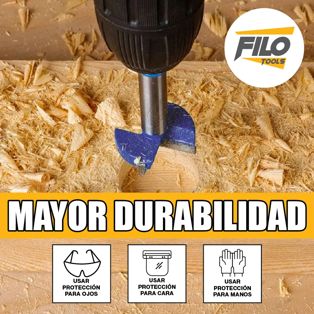 Broca Tipo Forstner Para Madera 35 mm Carburo De Tungsteno