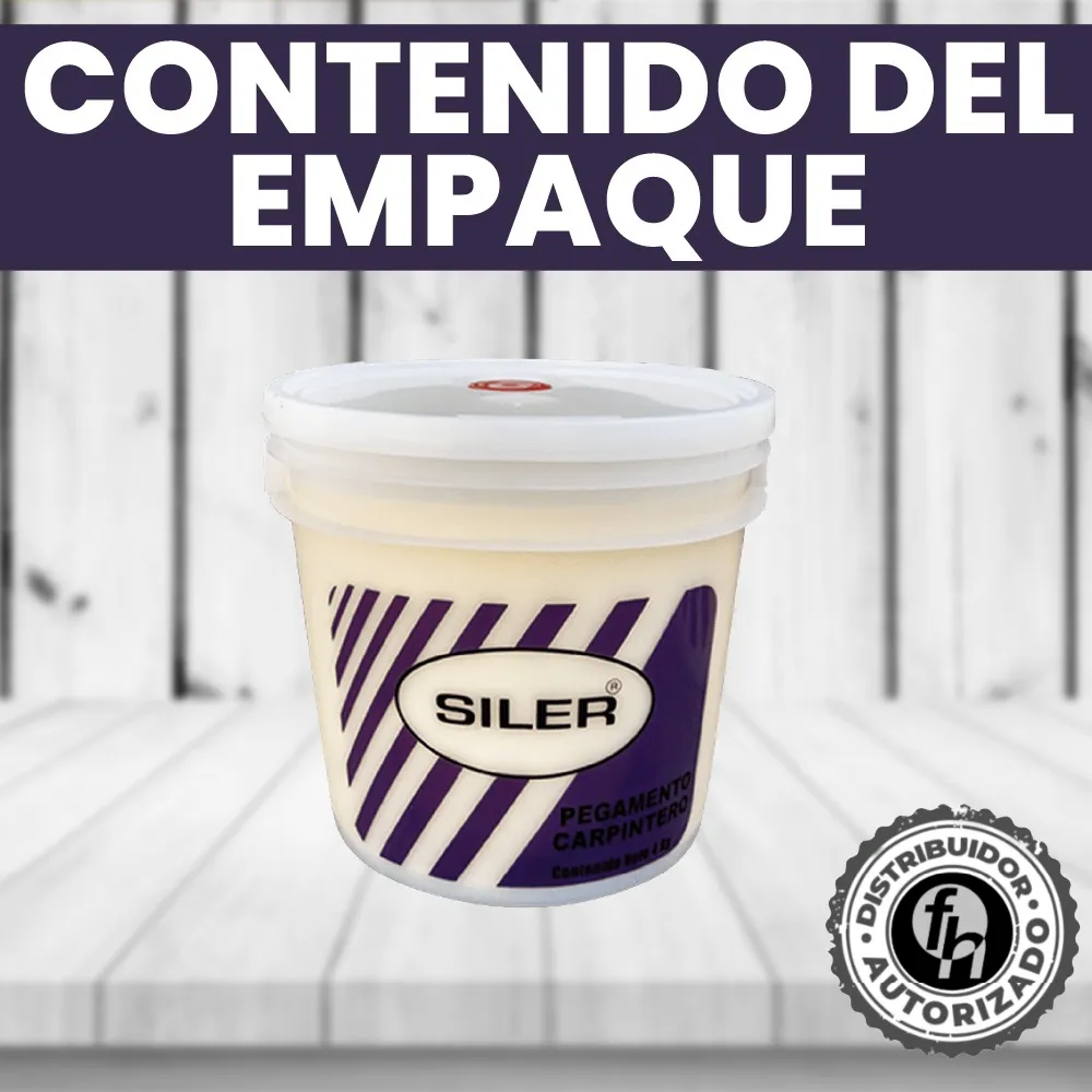 Pegamento Blanco Etiqueta Morada Carpintero Artesanal Siler 4 kg