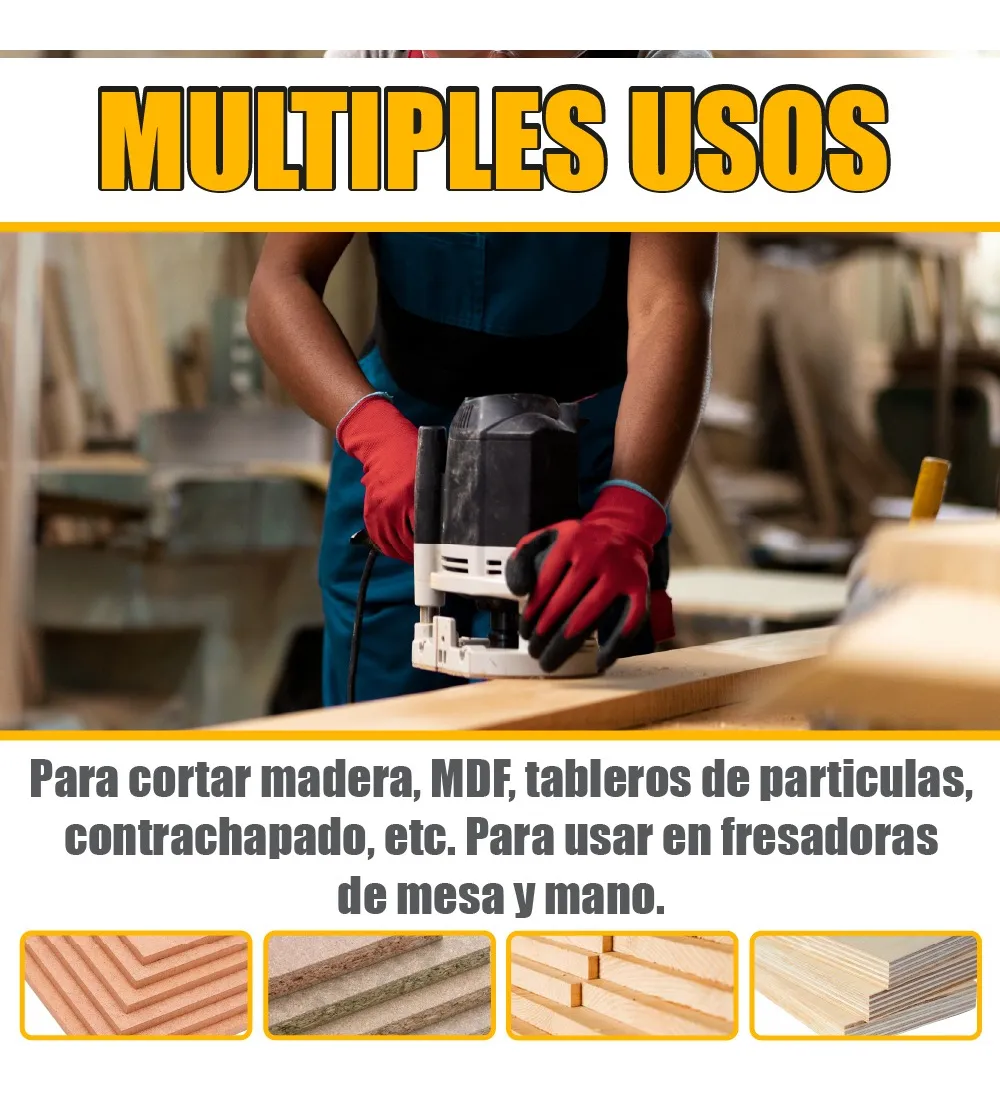 Broca Para Router 1 1/8'' Rebajadora de Madera Pecho Paloma con Balero 1 Pieza