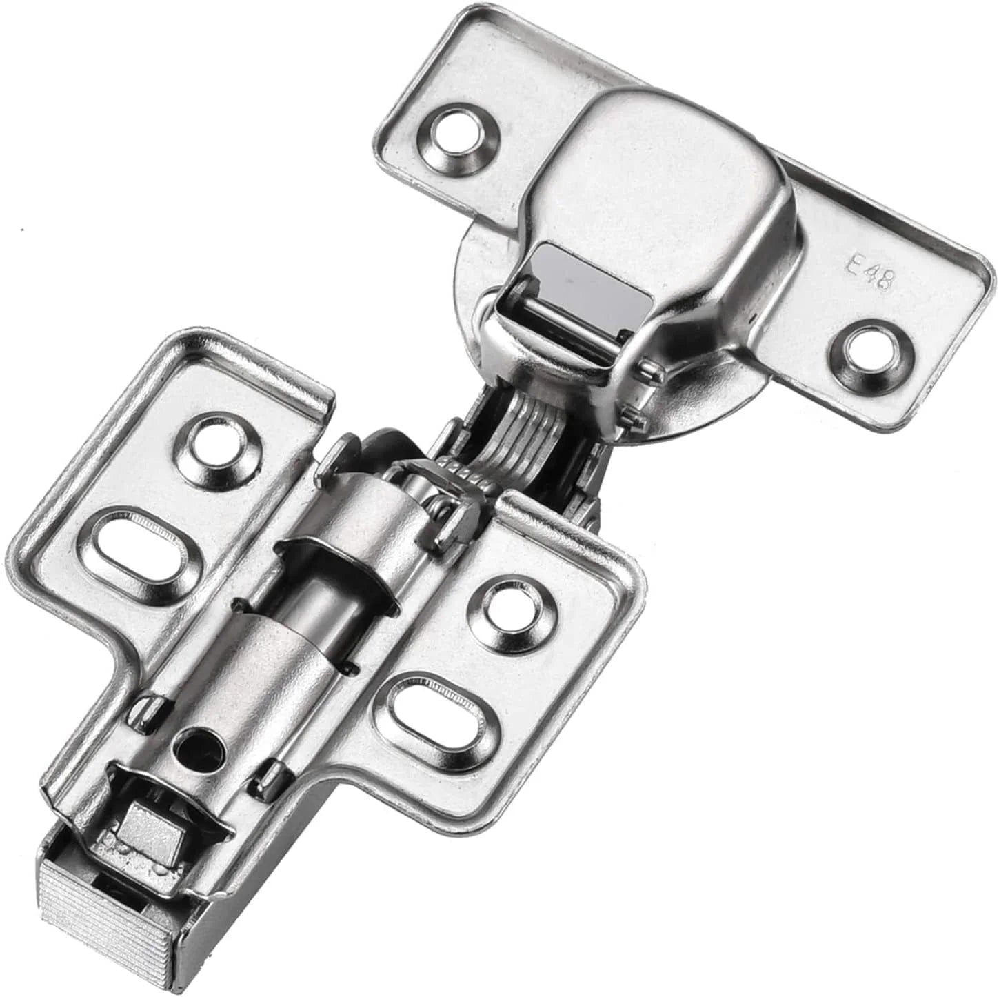 Bisagra Bidimensional Ducasse Cierre Suave Recta 4 Perforaciones