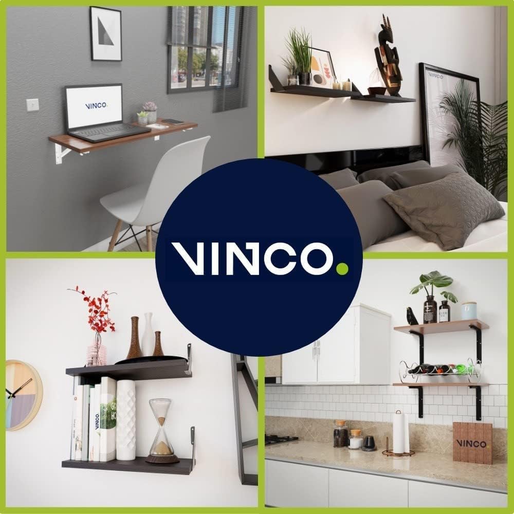 Repisa Estantería Melamina Nogal Neo 40x20 cm Ménsula Minimalista Moderna