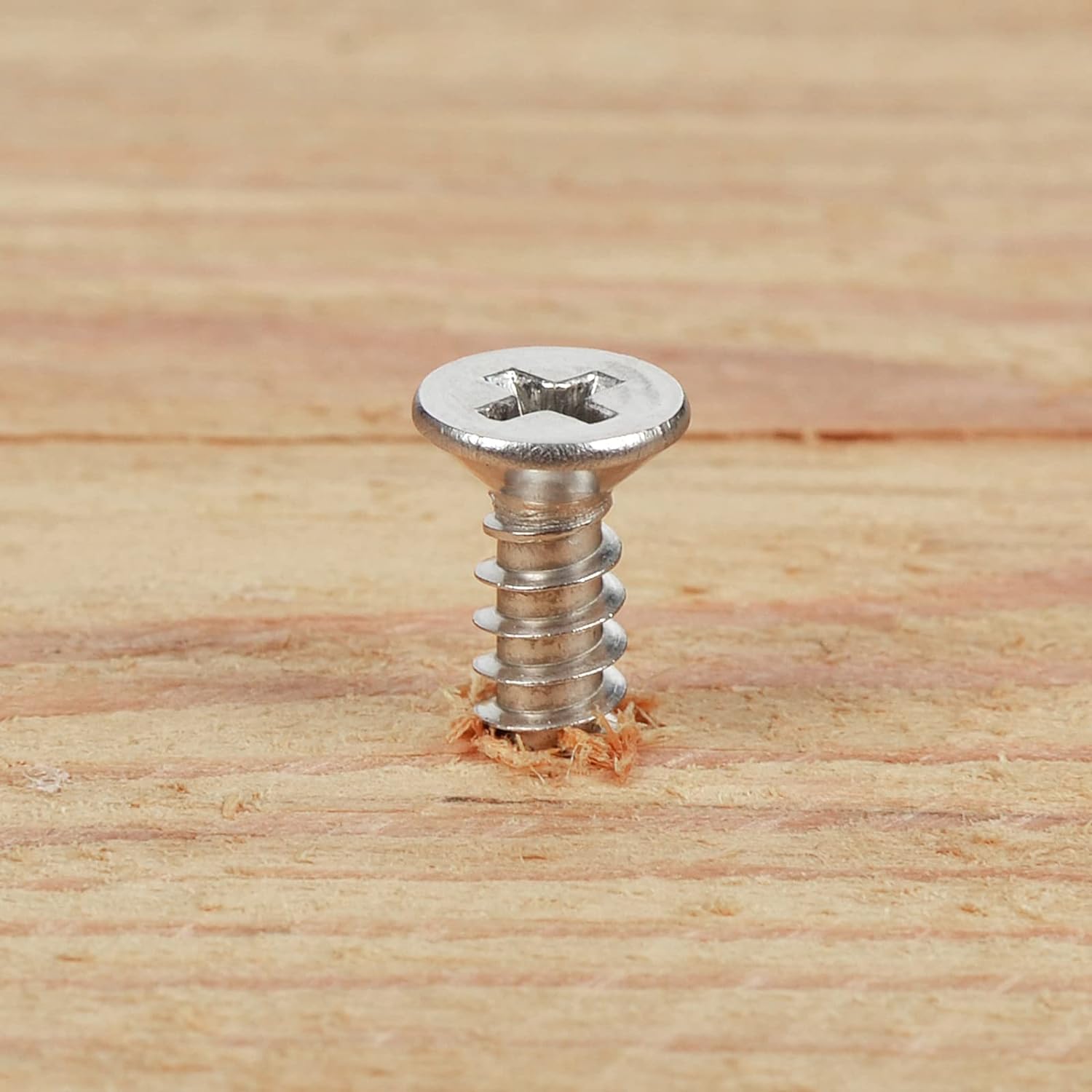 Tornillo Niquelado Cabeza Phillips Cruz Plana Para Madera Aglomerado