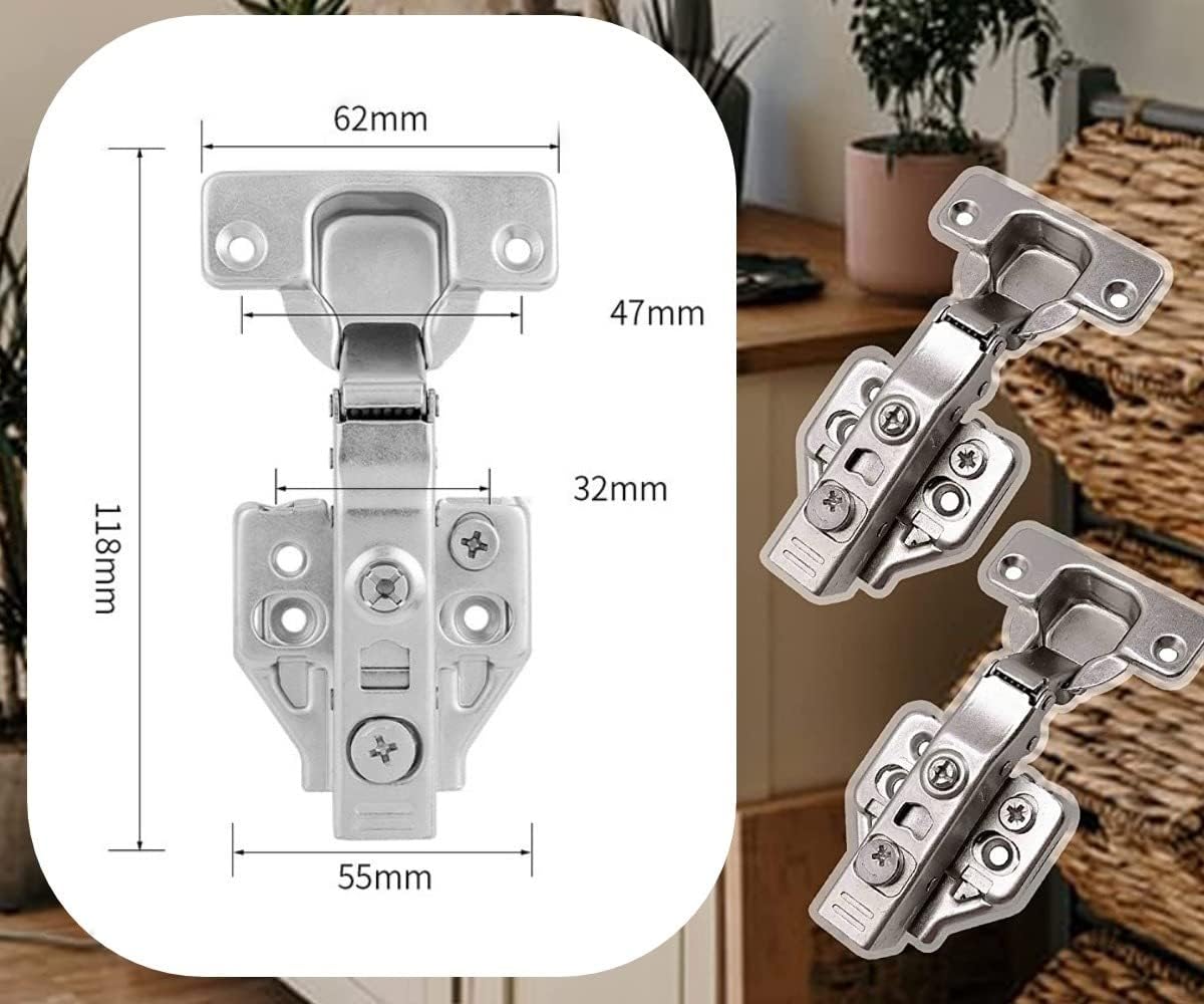 Bisagra Bidimensional Curva/Interna Ajuste 3D Cierre Suave