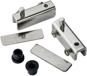 Bisagra Bivel Cromo Para Puerta Cristal Vidrio Kit 1 Puerta