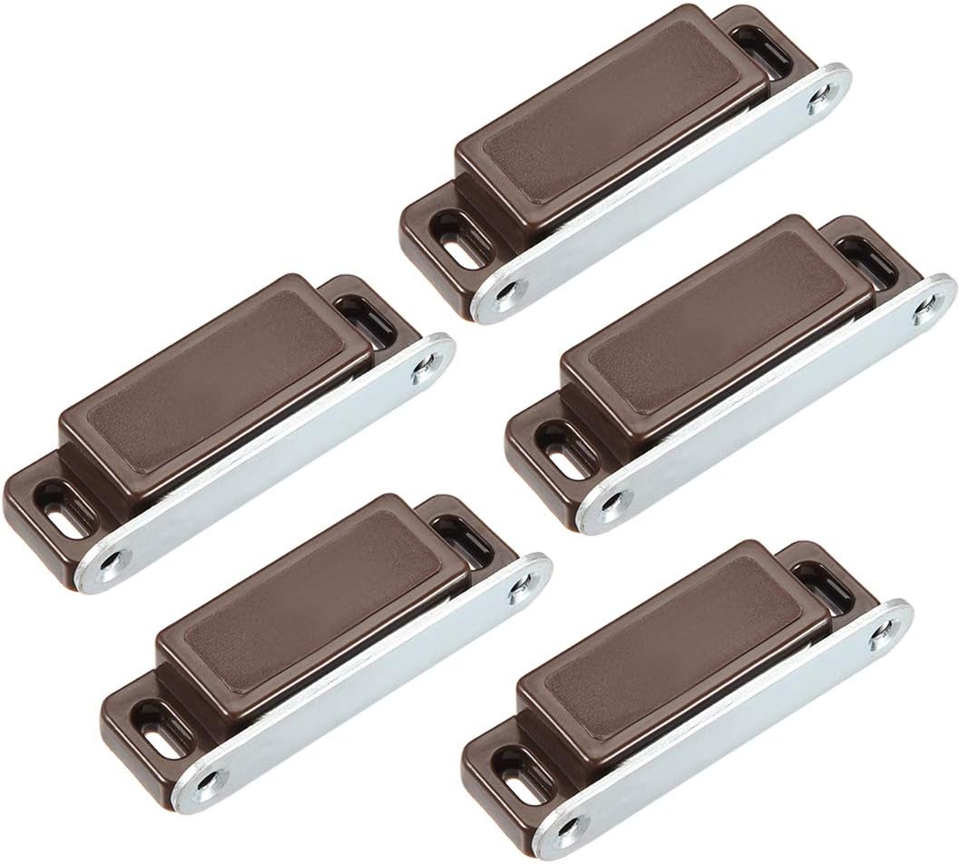 Resbalón Rectangular De Imán Café Sencillo Con Placa