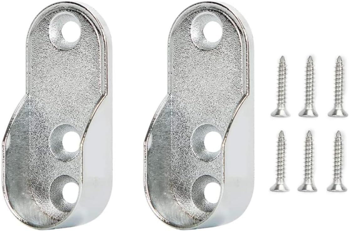 Brida Para Tubo Closet Ovalado Zamak Con Tornillos FH