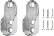 Brida Para Tubo Closet Ovalado Zamak Con Tornillos FH