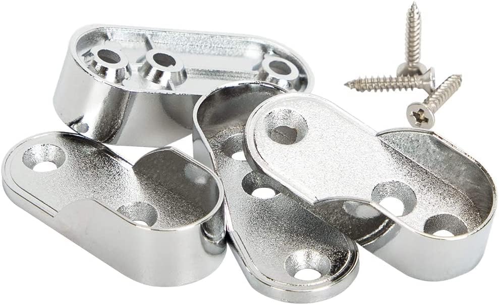 Brida Para Tubo Closet Ovalado Zamak Con Tornillos FH