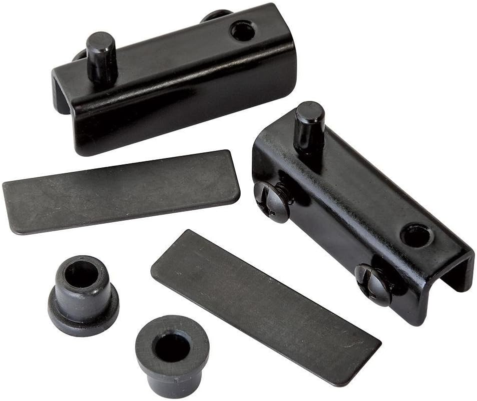 Bisagra Bivel Negro Para Puerta Cristal Vidrio Kit 1 Puerta