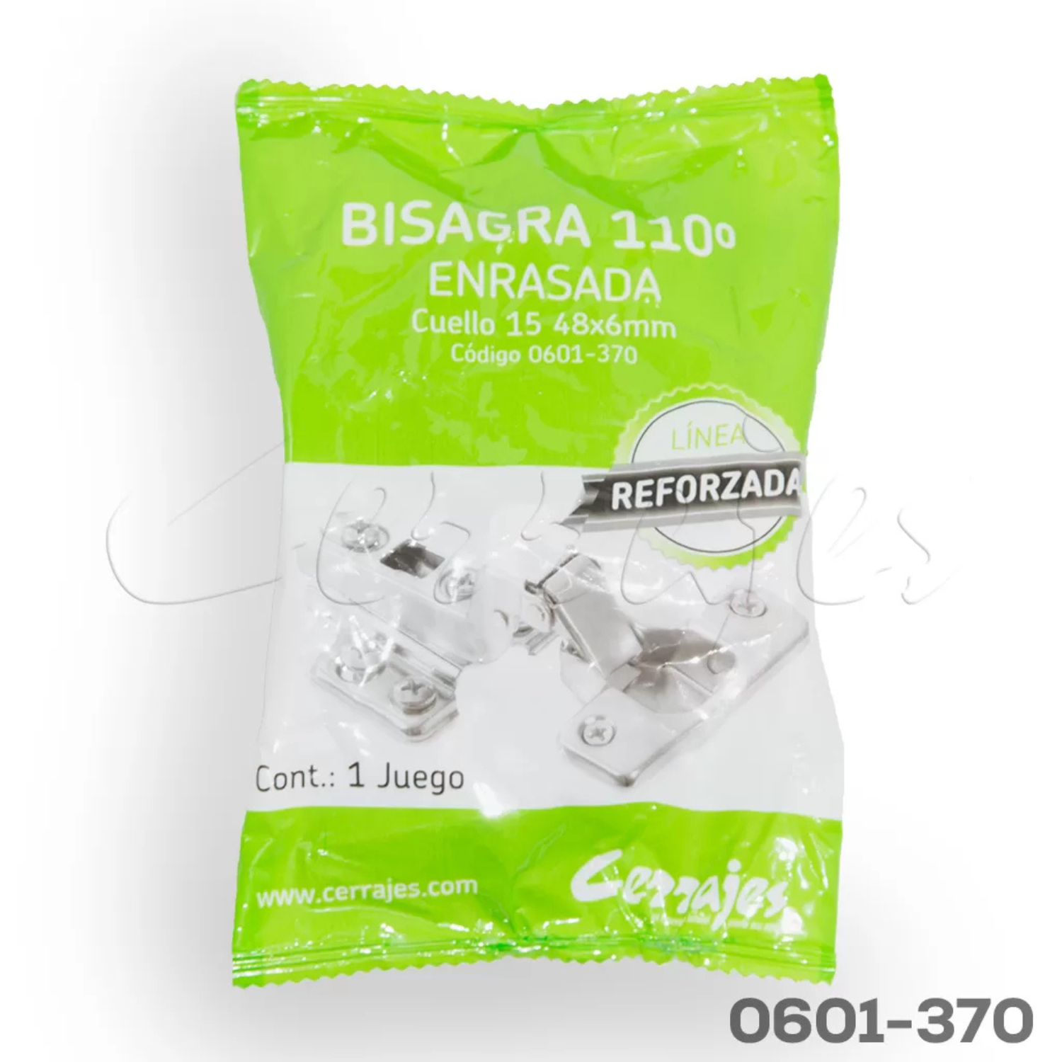 Bisagra Bidimensional Reforzada Curva Cuello 15 Cerrajes
