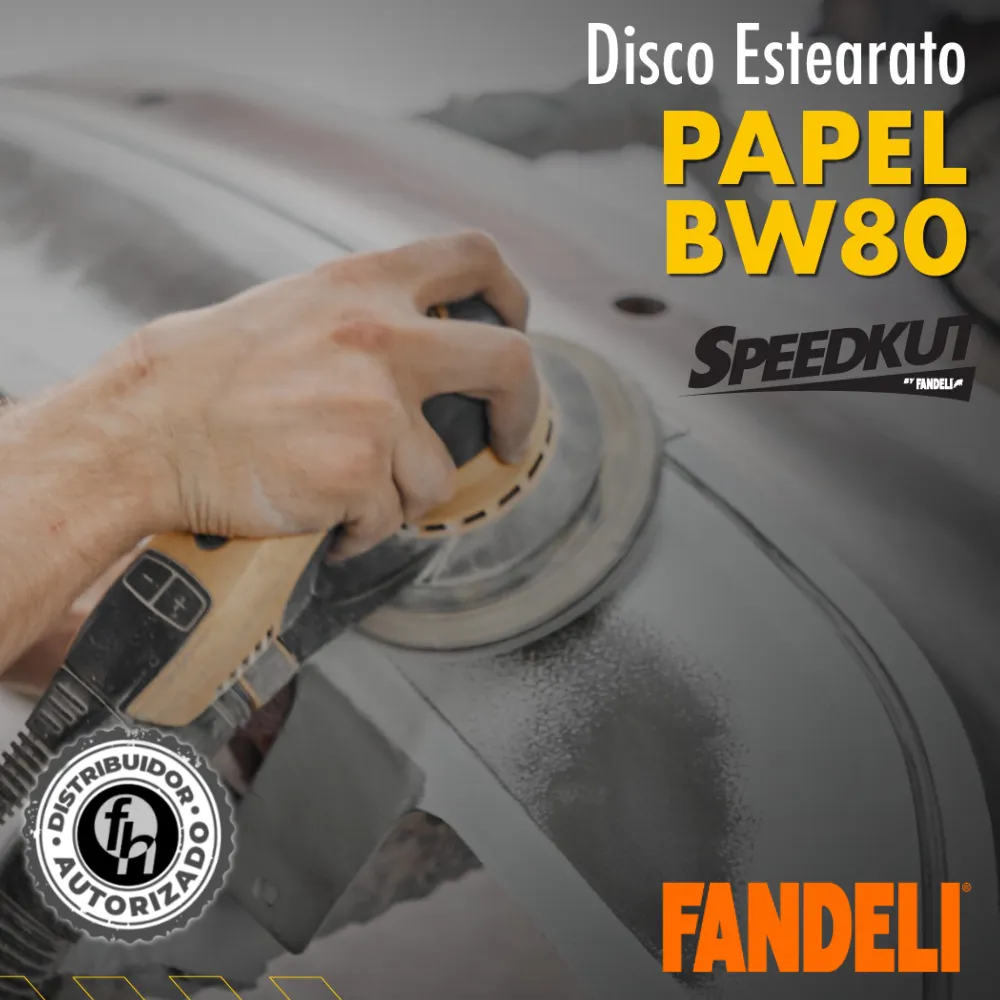 Disco Lija Speedkut Gripit 5" Ciego Grano 80 Fandeli 100 Piezas 73173