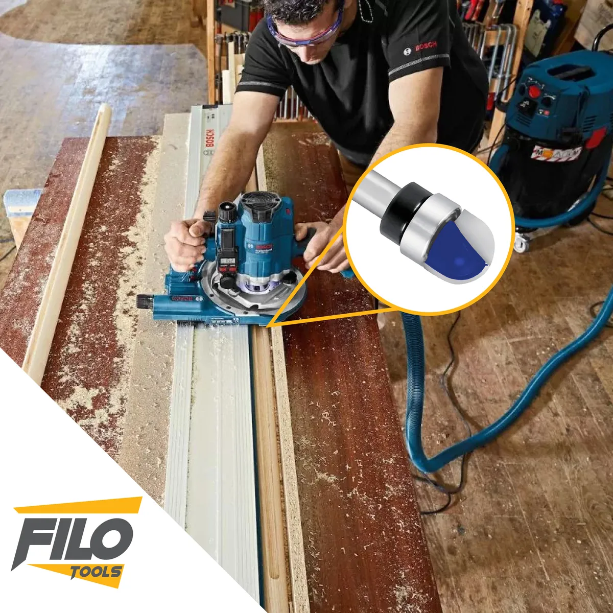 Set 3 Piezas Broca Para Router Rebajadora de Madera Media Caña