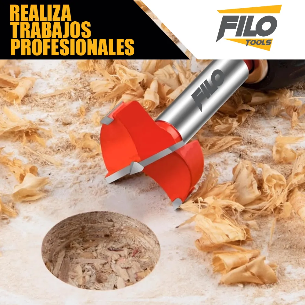 Broca Tipo Forstner Para Madera 60 mm Carburo De Tungsteno