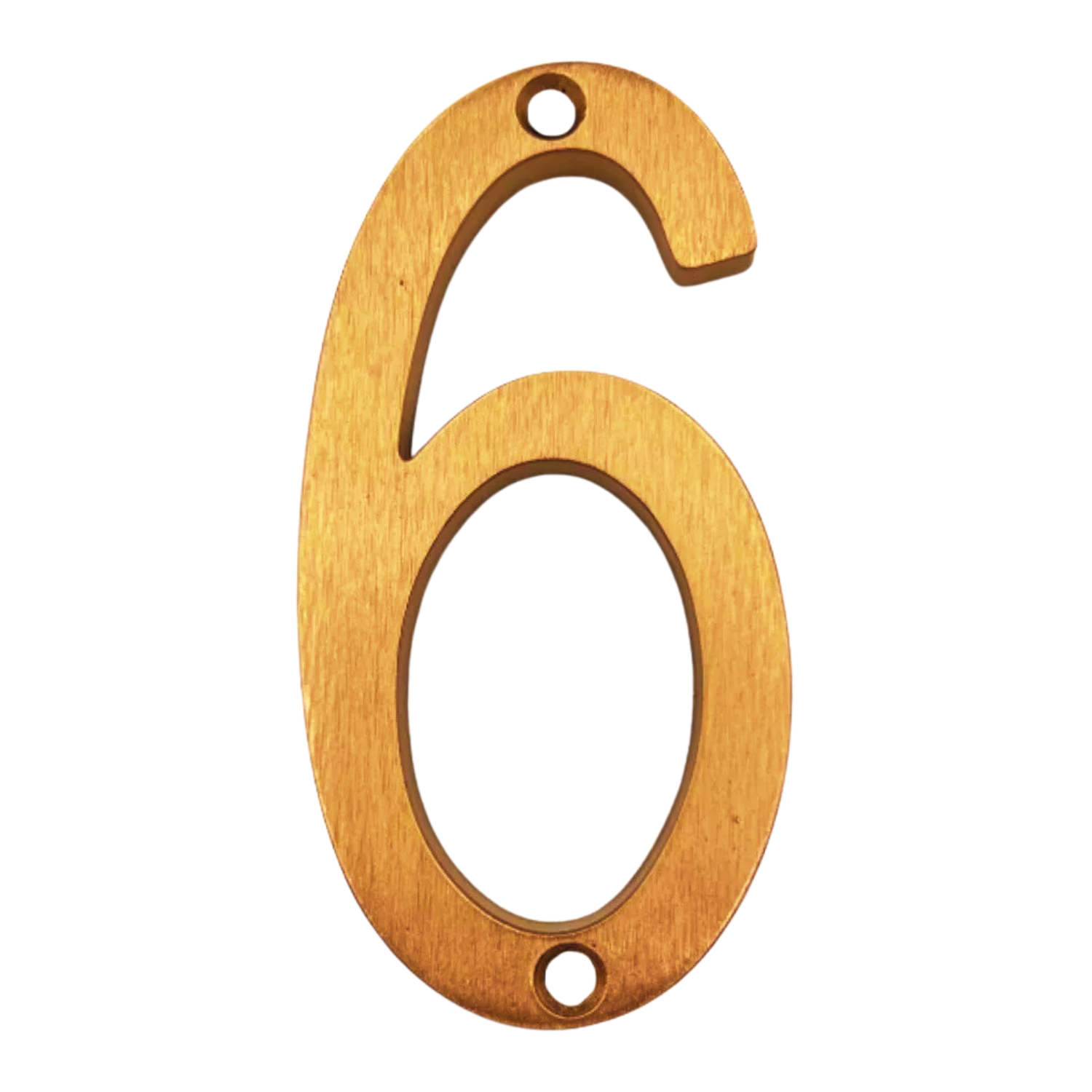 Números Residenciales Latón Brillante Exterior Casa Altura 10 cm Aluminio 3D