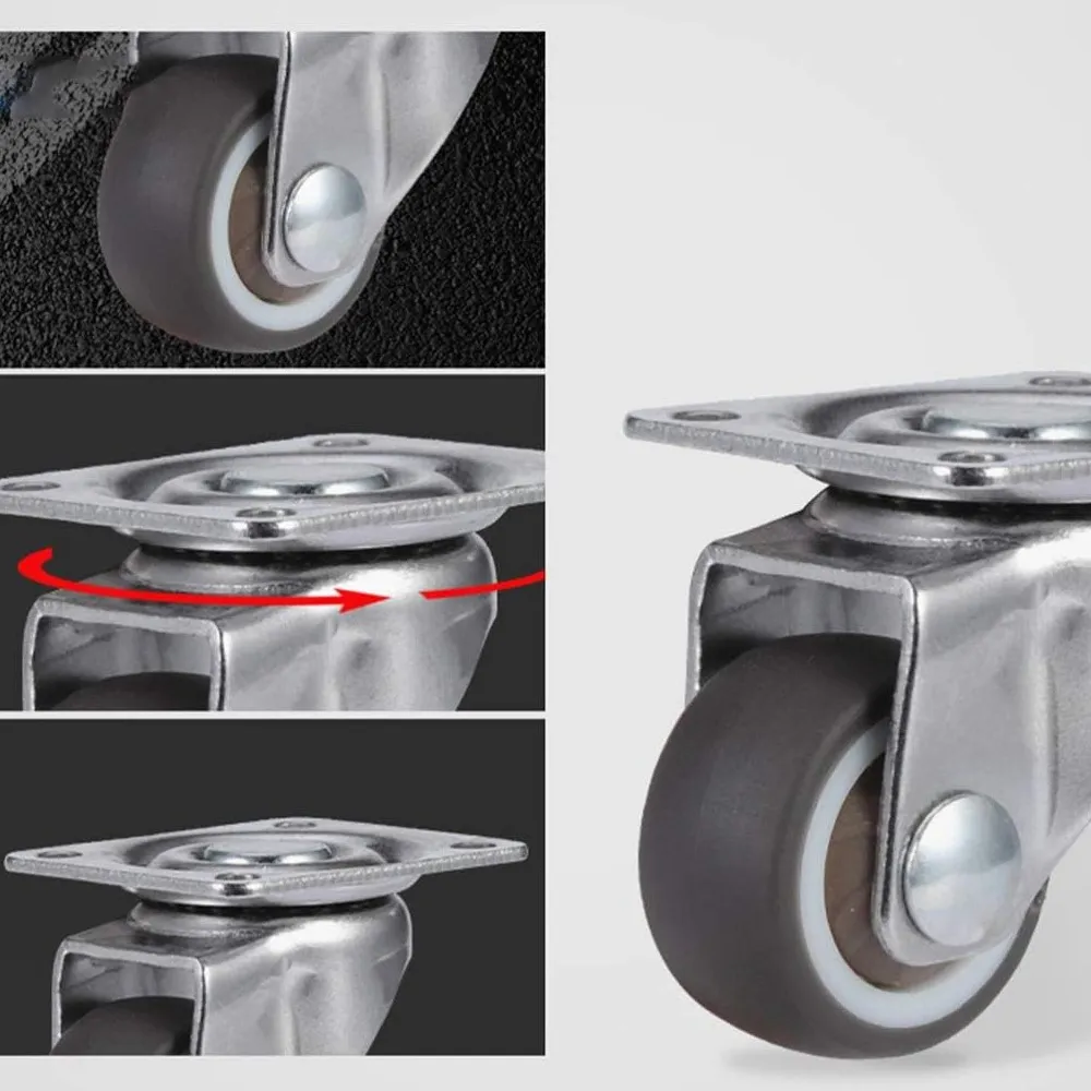 Rodaja Rueda Giratoria Café 40 mm Sin Freno Tycon 8 Piezas