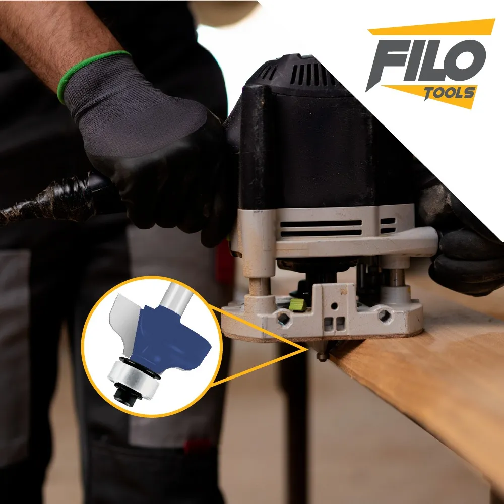 Broca Para Router 1 1/2'' Rebajadora de Madera Pecho Paloma con Balero 1 Pieza