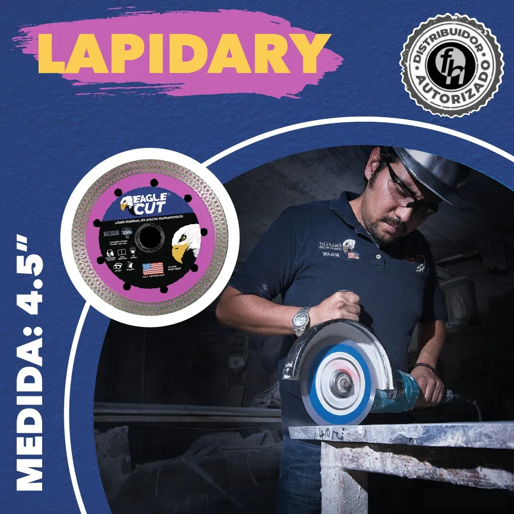 Disco Diamantado 4.5'' Corte Fino Piedra Mármol Eagle Cut Rosa