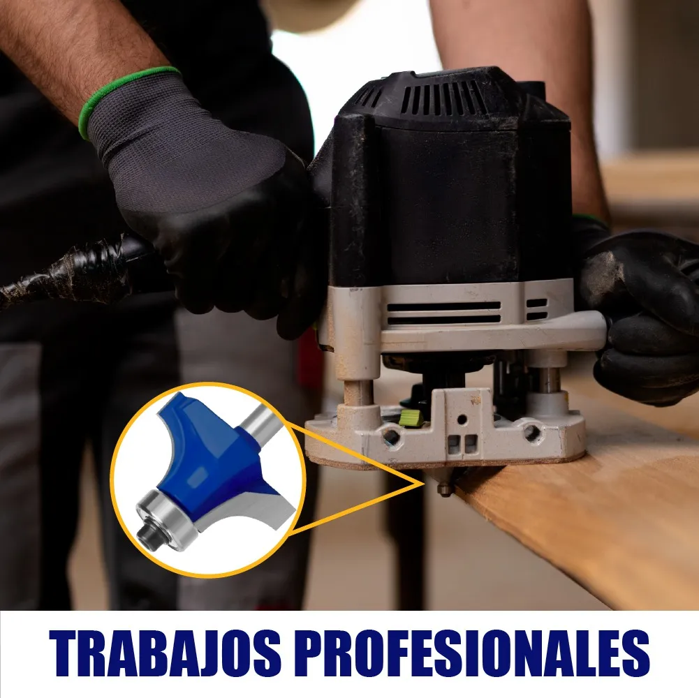 Broca Para Router 1 1/4'' Rebajadora de Madera Redondeadora 1 Pieza