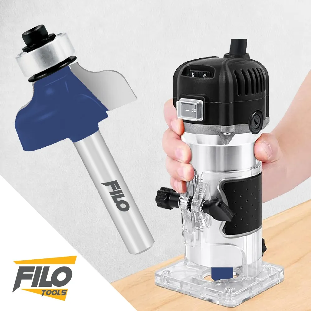 Broca Para Router 1 1/8'' Rebajadora de Madera Pecho Paloma con Balero 1 Pieza