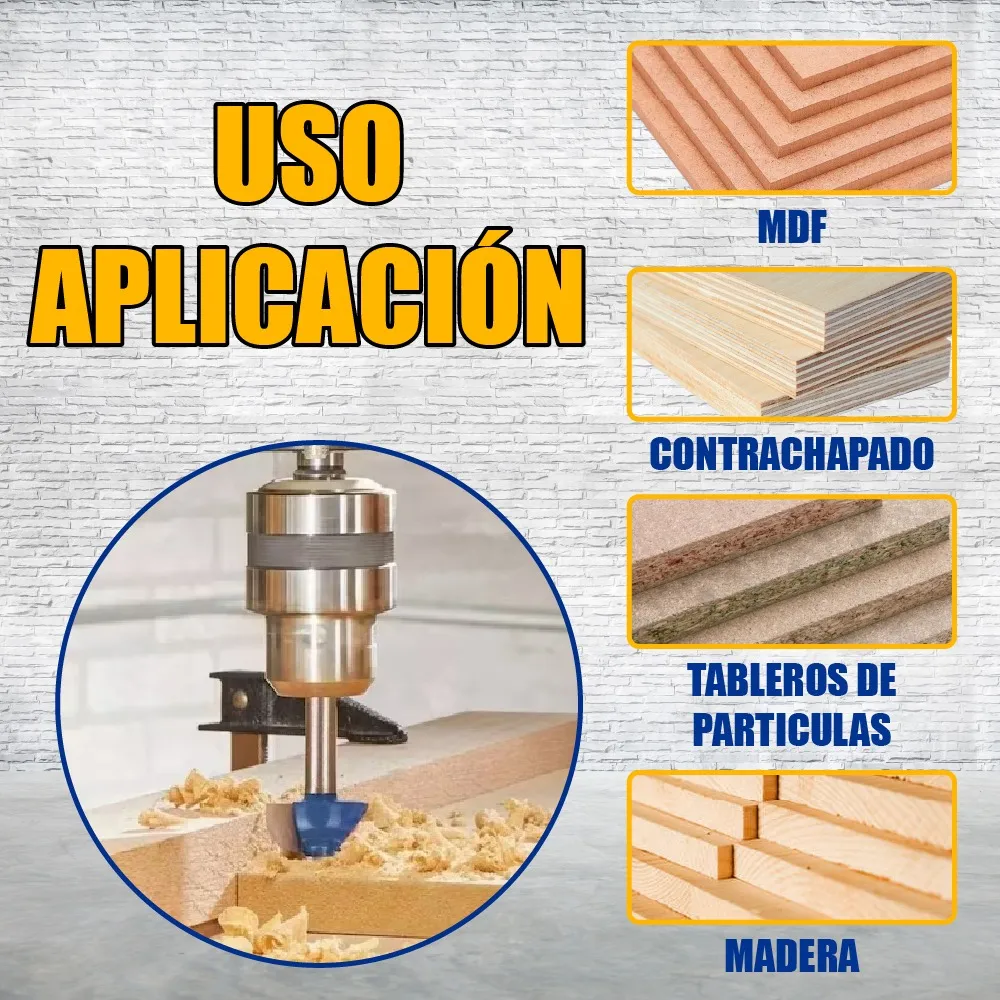 Set 4 Piezas Broca Para Router Rebajadora de Madera Cuarto Bocel