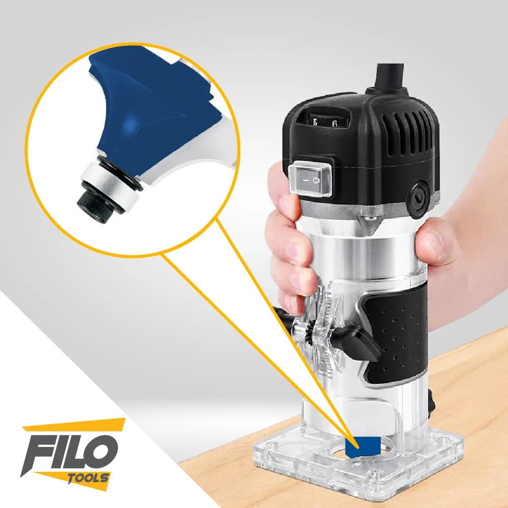 Broca Para Router 1'' Rebajadora de Madera con Moldura 1 Pieza